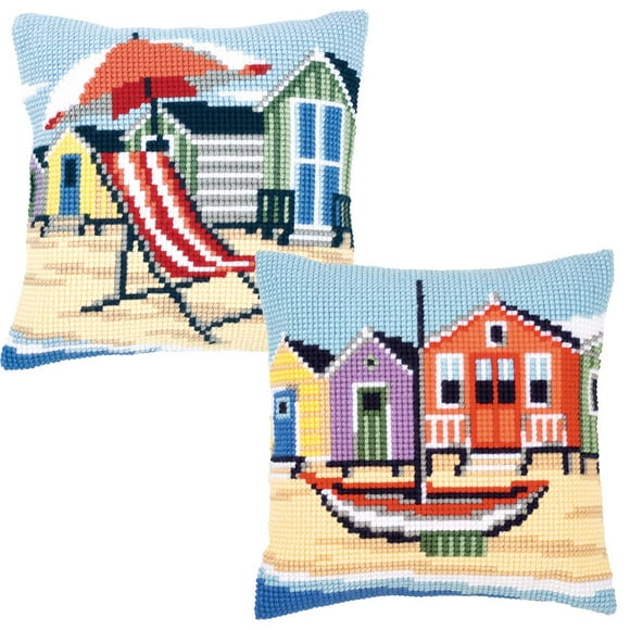 40\u044540 cm Embroidery kit DIY Needlepoint Pillow Kit Cross Stitch Cushion Kit Tits and Magnolia size 16x16
